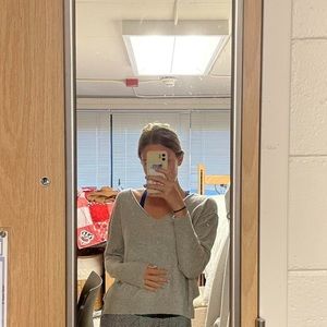 Free People cashmere grey sweater